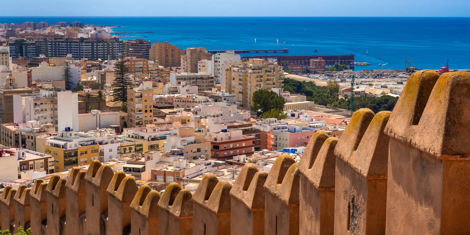 Vista de la ciudad de Almería desde la Alcazaba